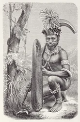 A Salamon-szigetek harcosa, Az emberiség története, 1. kötet, Prof. Friedrich Ratzel, 1896